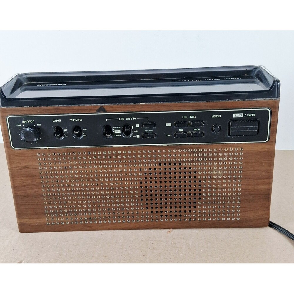 Panasonic RC-95 AM FM Alarm Clock Radio Working Vtg